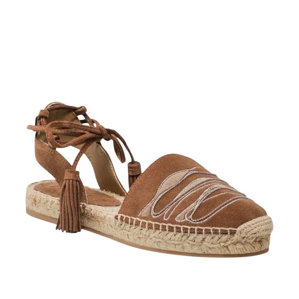 NIB Peserico Beige Suede Espadrilles